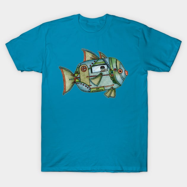 Aqua Gypsy T-Shirt by micklyn